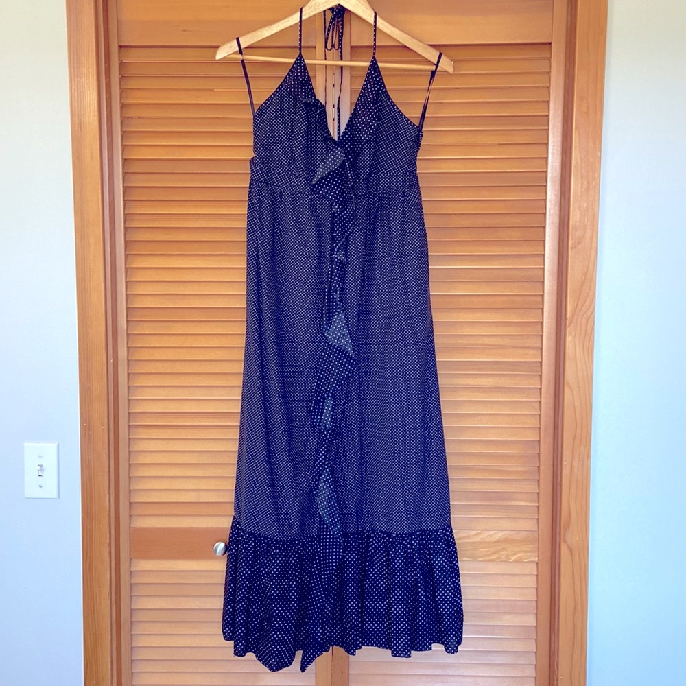 J Crew super cute polka dot halter dress